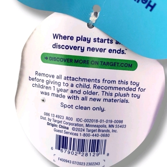 Gigglescape Elephant Stuffed Animal - Gigglescape Zoo Animal Gray Purple 19" NWT - Picture 8 of 11